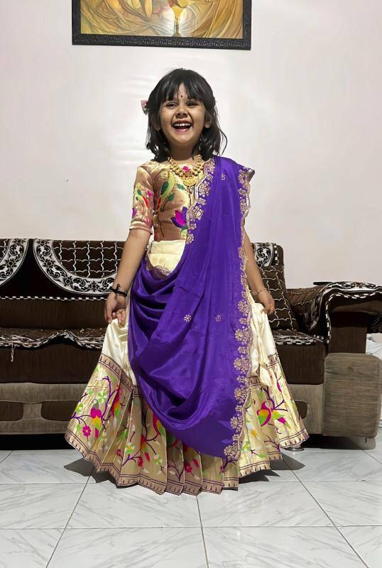 NEW LAUNCING KIDS LEHENGA CHOLI paithani Indian clothing wholesale market